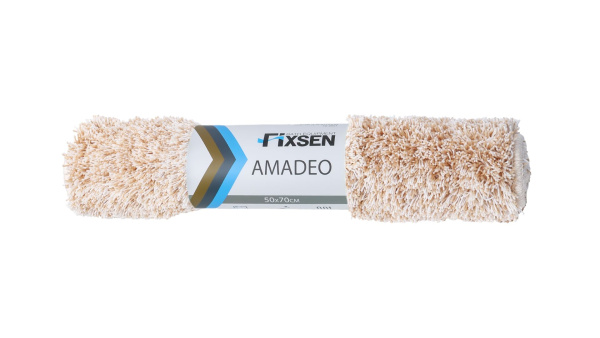 Коврик для ванной Fixsen Amadeo 1-ый, FX-3001A, бежевый, 50х70 см
