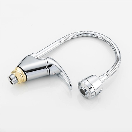 Смеситель для кухни с гибким изливом и режимом душ FRAP F4303, хром