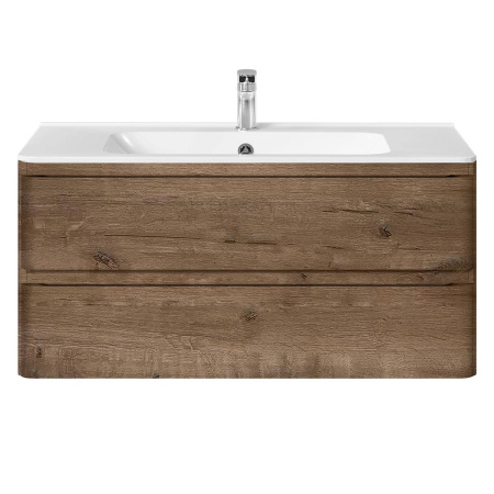 Тумба под раковину Vincea Vico 1000 подвесная, 2 выкатных ящика soft close, V.Oak