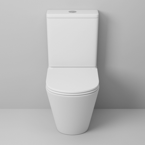 Унитаз Grossman GR-4450MS (605х380х825) белый матовый напольный безободковый с тонкой крышкой