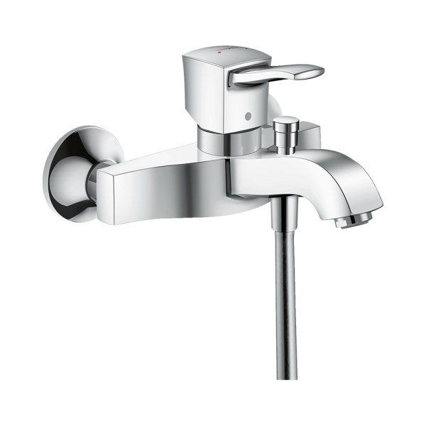 Hansgrohe Metropol Classic Смеситель для ванны однорычажный с рычаговой рукояткой ВМ хром-золото 31340090