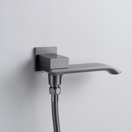 Душевая система встраиваемая Shevanik S4035T, оружейная сталь