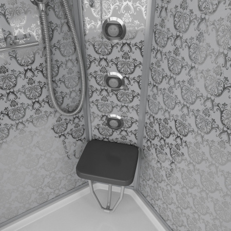 Душевая кабина Niagara Luxe NG-7715W 90x90x215, низкий поддон, стенки белые