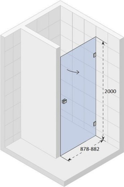 Душевая дверь Riho Scandic Mistral M101 90 R GX0001202