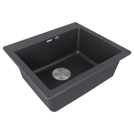 Мойка KANTE 60, IT-GRANIT, PM106052-BL, черный гранит, 600х520 мм, Paulmark
