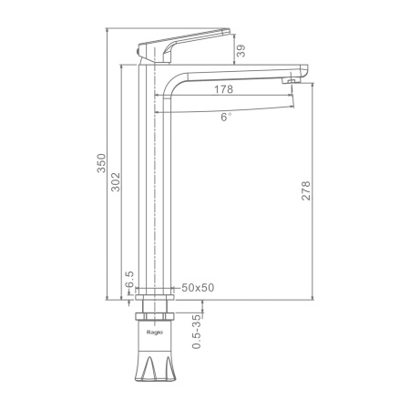 Смеситель для раковины Raglo R51.15, хром