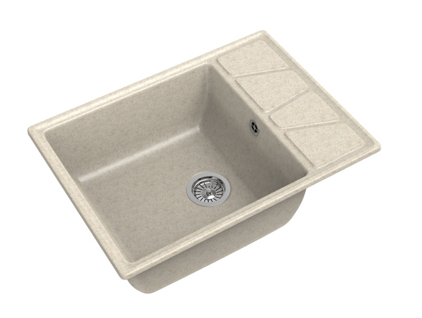 Кухонная мойка GranFest VERTEX V-680L бежевый