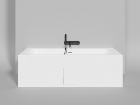 Ванна встраиваемая Salini ORLANDA AXIS KIT 190x80, S-Stone, матовый белый 103321M