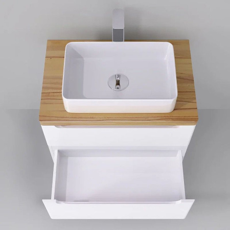 Тумба под раковину Jorno Wood 80 wood.01.80/P/W белый