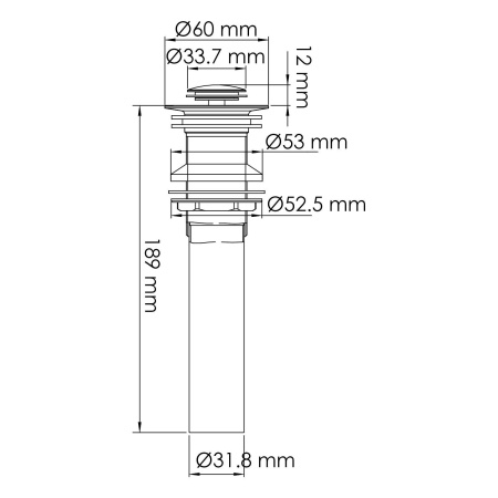 Донный клапан Wasserkraft A250 без перелива