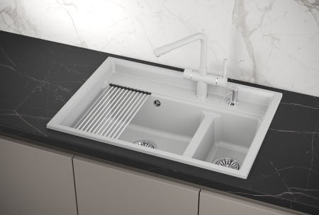 Мойка для кухни Granula Kitchen Space 7302 арктик, 73х51 см, прямоугольная