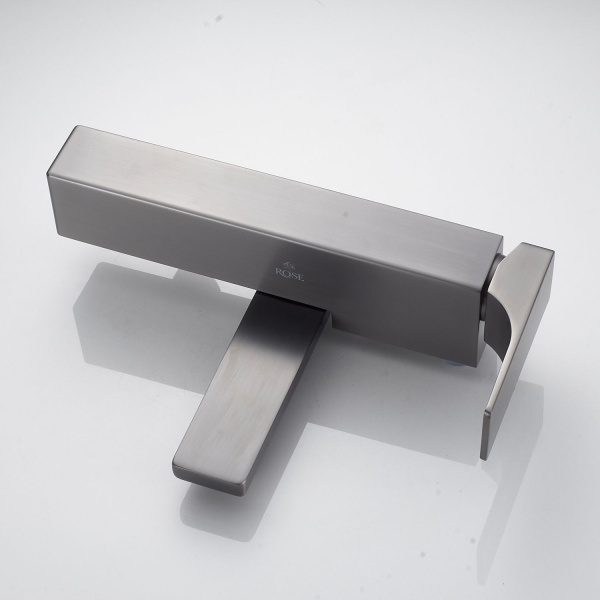 Смеситель для ванны Rose R1002T, оружейная сталь