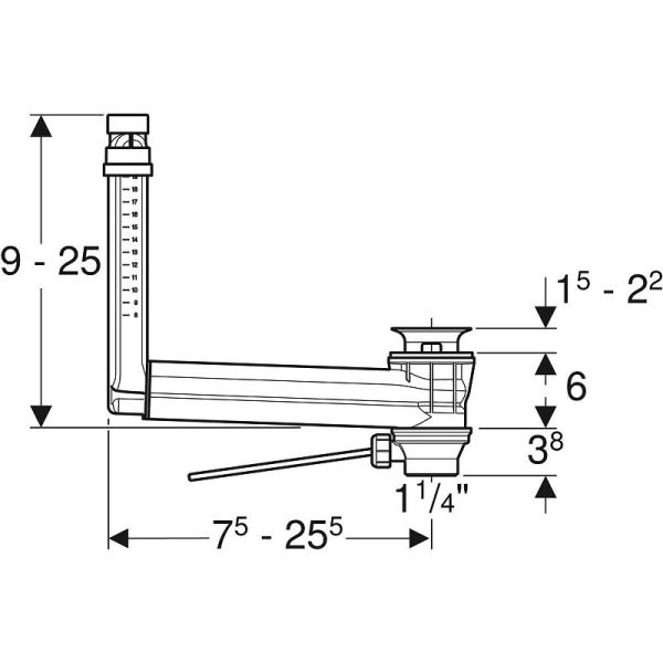 Сифон для раковины Geberit 152.018.00.1
