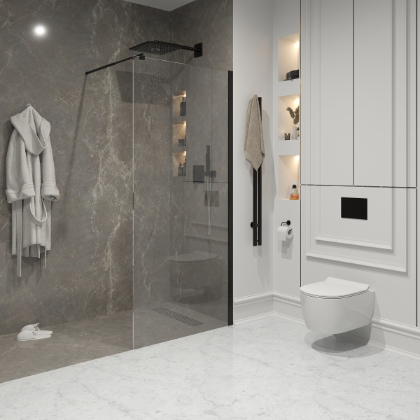 Душевая перегородка Niagara Nova NG-683-12 BLACK 120x195