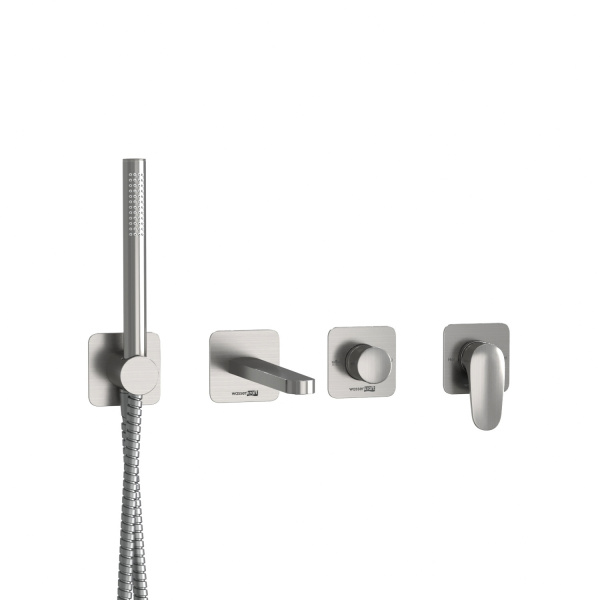 Встраиваемый комплект для ванны WasserKRAFT с лейкой и изливом A1451.272.274.275.100.276