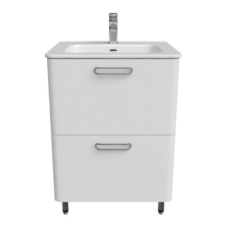 Тумба с раковиной Iddis Brick белая, 60 см BRI60WFi95K