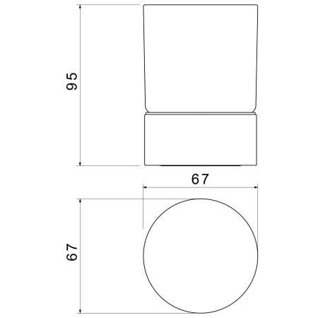 Стакан для ванной комнаты Timo Saona 13231/17, матовое золото