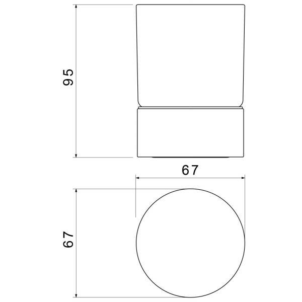 Стакан для ванной комнаты Timo Saona 13231/17, матовое золото
