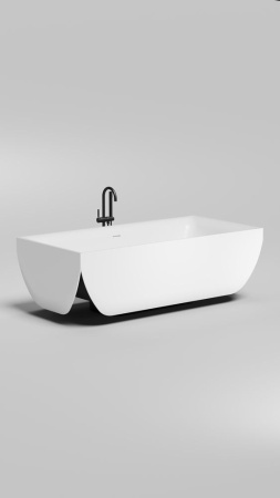 Ванна отдельностоящая Salini ARIA 190х90, S-Stone, матовый белый 1051201M