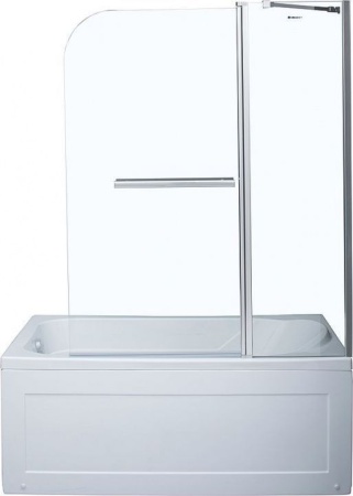 Шторка для ванны Aquanet SG-1200, прозрачное стекло