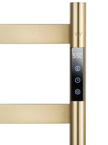 Полотенцесушитель электрический напольный WONZON & WOGHAND, Брашированное золото (WW-A406-BG)