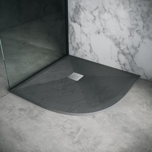 Поддон полукруг Grossman Strong GR-S2100100 графит 100x100x2.5