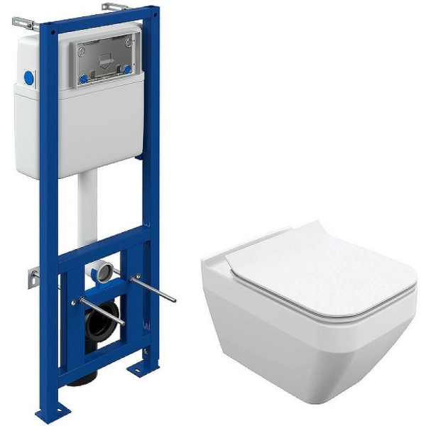 Комплект Cersanit CREA SQUARE CO DPL EO slim инсталляция LINK PRO, 63997