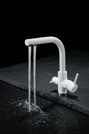 Смеситель для кухни ESSEN, белый матовый, Es213011-WH, Paulmark