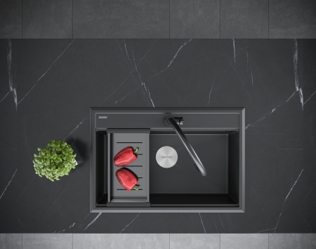 Мойка STEPIA 80, IT-GRANIT, PM117551-AN, антрацит, 750х510, Paulmark