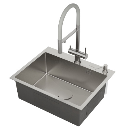 Кухонная мойка ROXENBATH Simple 60 с коландером и дозатором