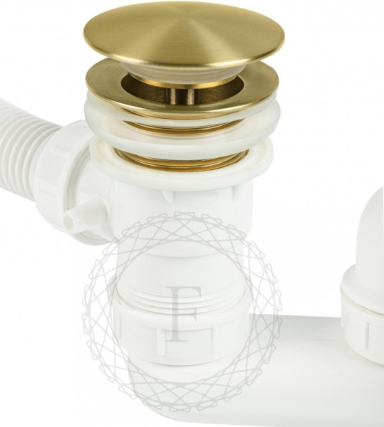 Сифон для ванны автоматический FILARETE FL90 (Матовое золото)