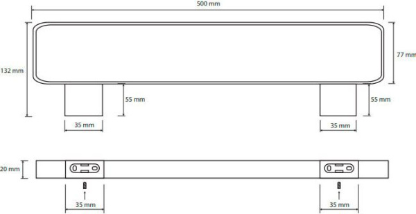 Держатель для полотенец Bemeta Via 135004082 (50 см)