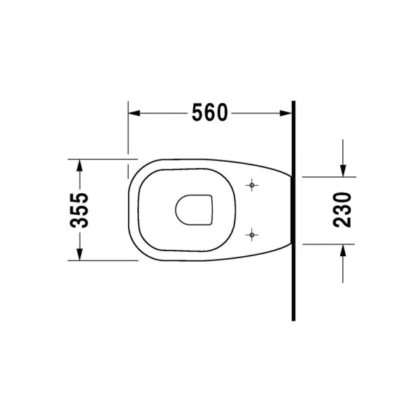 Унитаз приставной Duravit D Code 21150900002 без сиденья