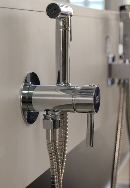 Смеситель с гигиеническим душем Paffoni Tweet Round ZDUP110CR хром