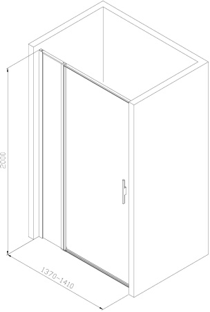 Душевая дверь Allen Brau Priority 140 3.31010.00G хром