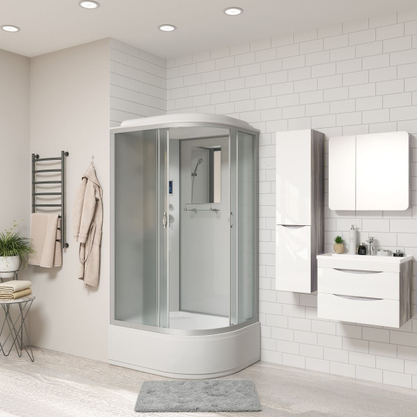 Душ.каб. NG-2310-14LP (1200х800х2150) высокий поддон(40см) стекло МАТОВОЕ 4 места