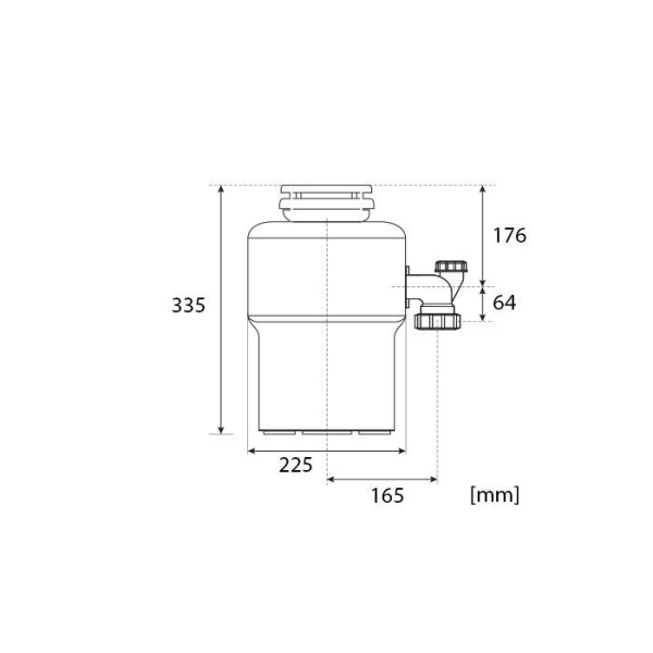 Измельчитель пищевых отходов STATUS PREMIUM 300, бытовой, 09810201