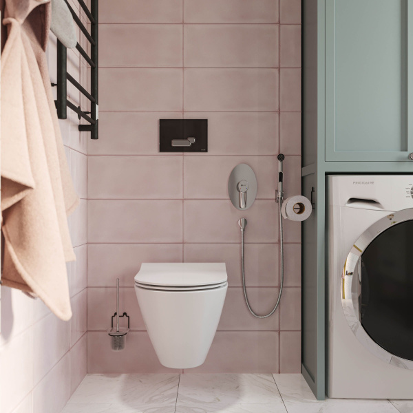 Кнопка Cersanit ACTIS для LINK PRO/VECTOR/LINK/HI-TEC стекло черный, P-BU-ACT/Blg/Gl