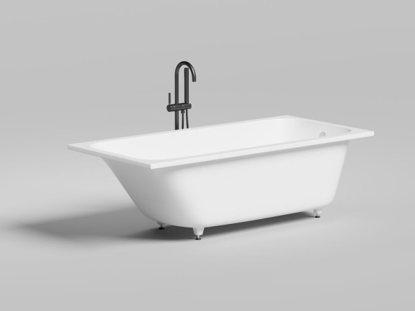 Ванна встраиваемая Salini ORLANDA 170x80 покраска по RAL полностью, S-Stone, матовый 102026MF