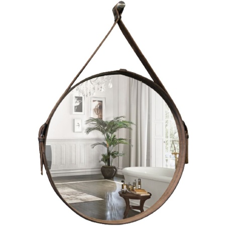 Зеркало Silver Mirrors Kapitan d610 ФР-00002247 коричневая кожа
