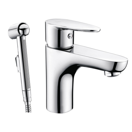 Смеситель для умывальника с гигиенической лейкой WasserKRAFT Leine 3508