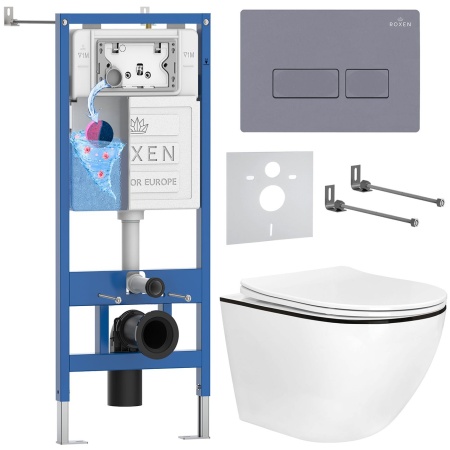 Комплект 6 в 1 RoxenBath StounFix Dual Fresh 964800 (состоит из: 710200, Caspia 410280M, 530110-01B)