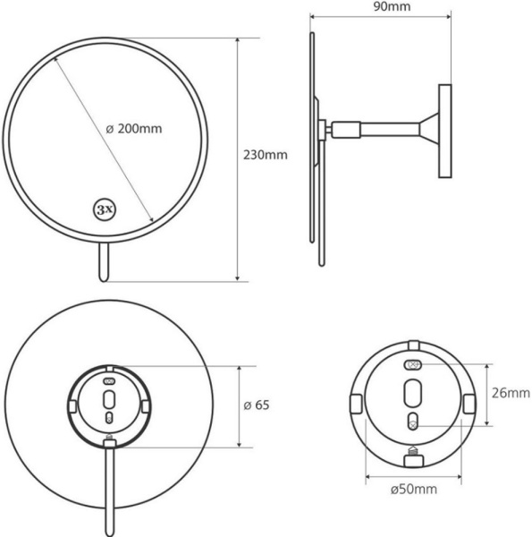 Косметическое зеркало Bemeta 112201332
