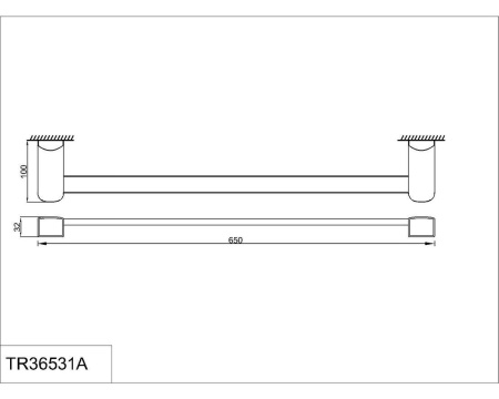 Полотенцедержатель RUSH Thira TR36531A 65 см
