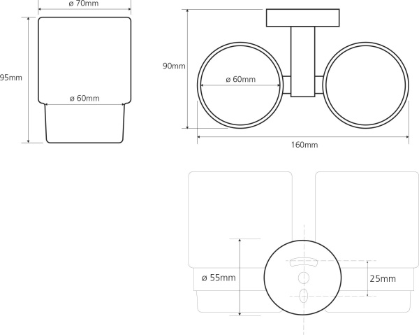 Стакан Bemeta Omega 104110022 (двойной)