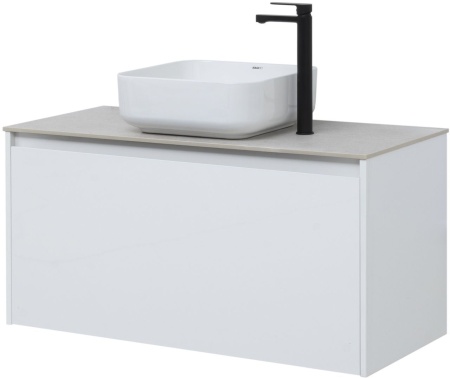 Тумба под раковину Aquanet Nova Lite 100 белый (1 ящик)