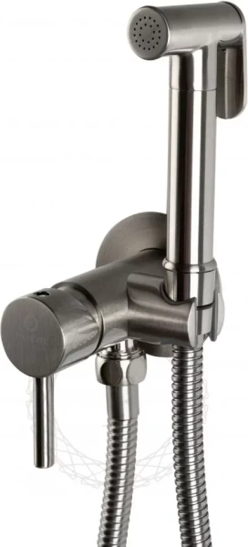 Смеситель встраиваемый с гигиеническим душем FILARETE Roun FL100 Никель