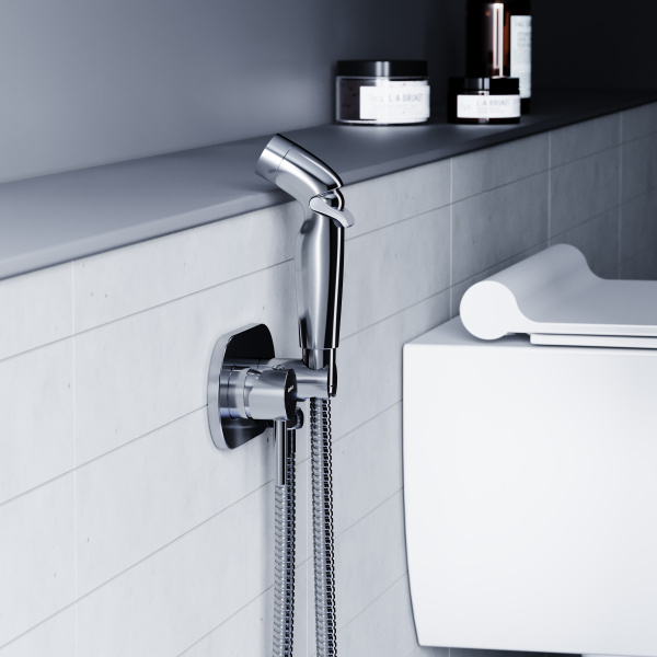 212000000 Option Смеситель RedBlu by Damixa монтируемый в стену с гигиеническим душем