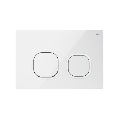 Клавиша смыва IDDIS белая Uniglass 001 UNG01GWi77