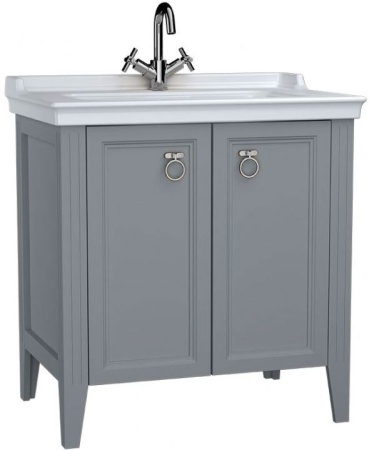 Тумба с раковиной VitrA Valarte 80 62154 серый матовый